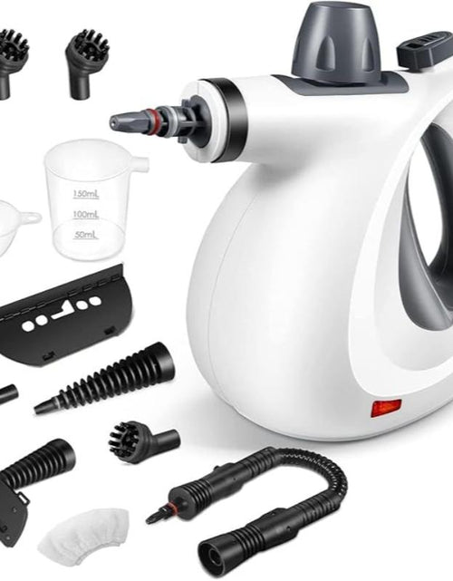 Load image into Gallery viewer, Pressurized Handheld Steam Cleaner &amp; Rechargeable Spin Scrubber
